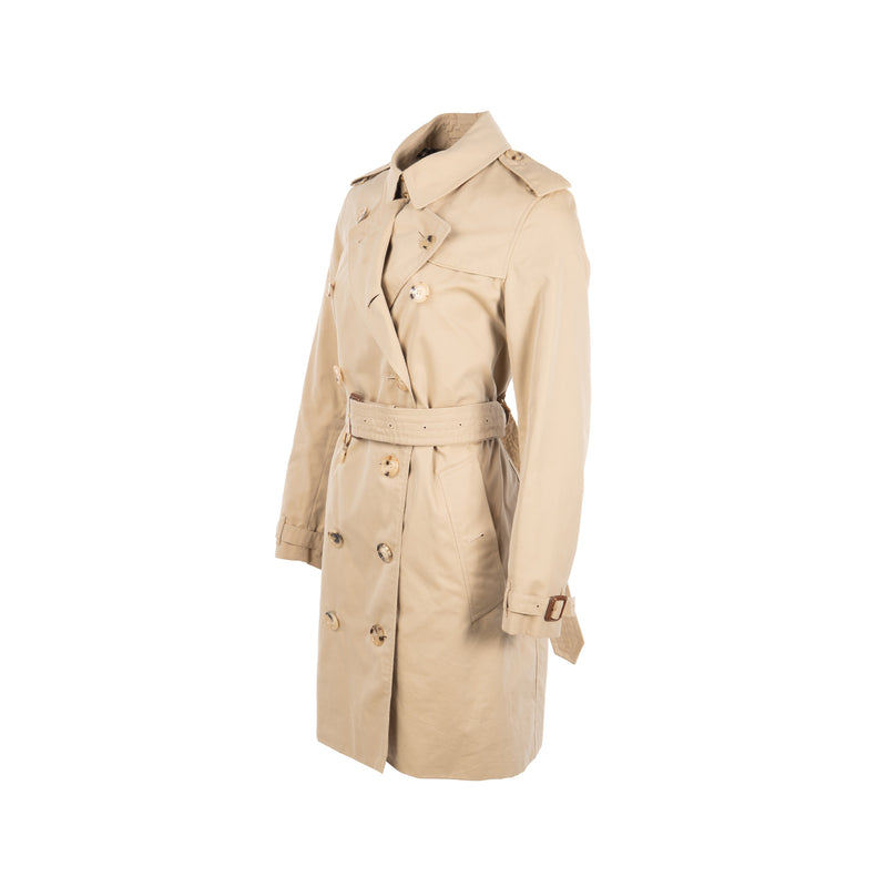 Burberry Size UK8 The Kensington Medium Coat Cotton Brown