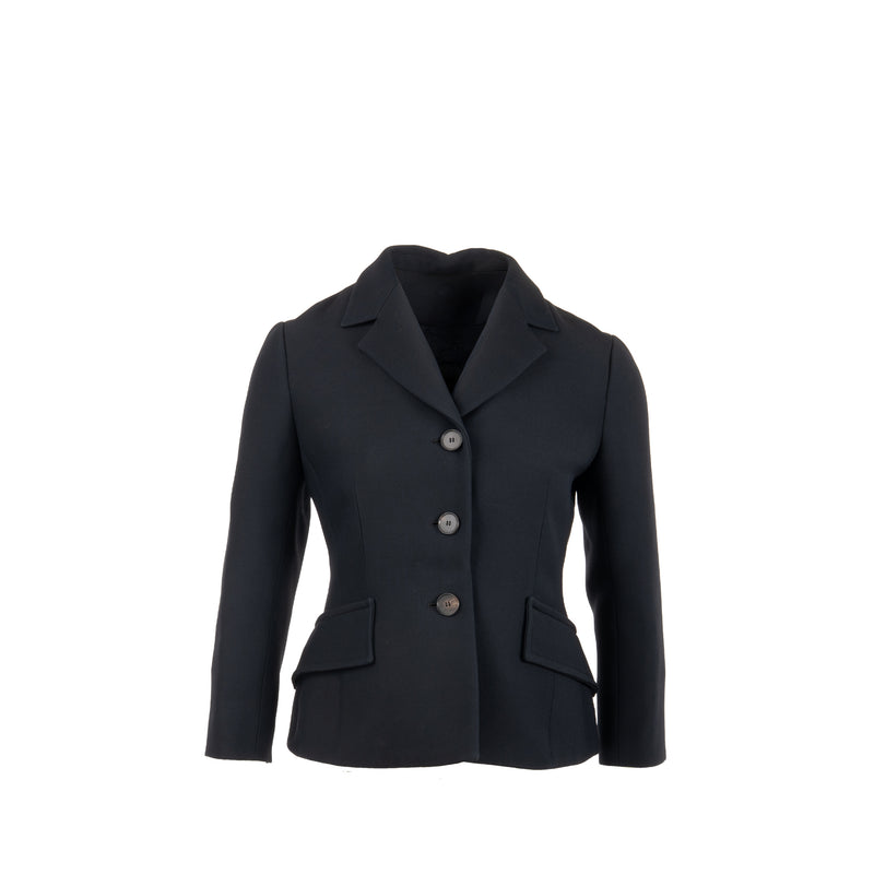 Dior Size 36 classic jacket wool/silk black