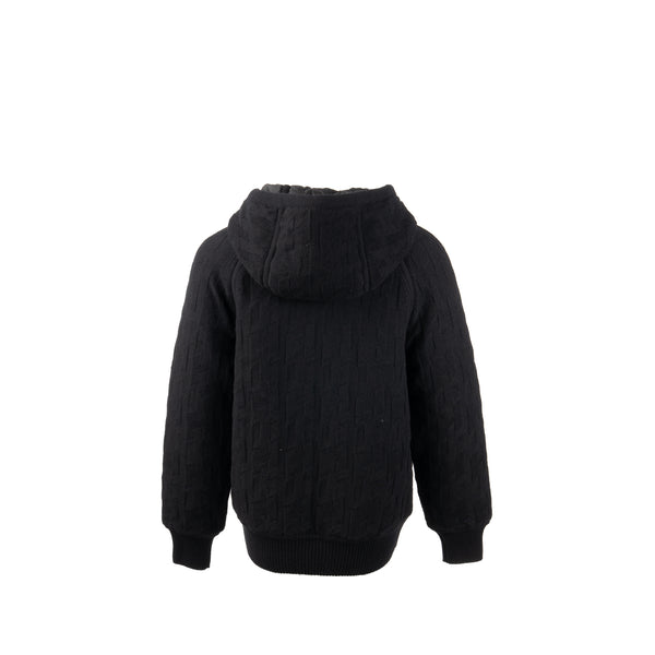 Hermes Size 36 Zip Blouson Jacket Virgin Wool Black