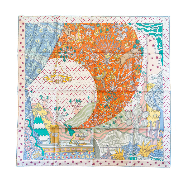 Hermes 90cm Silk Scarf Le Premier Chant Multicolour