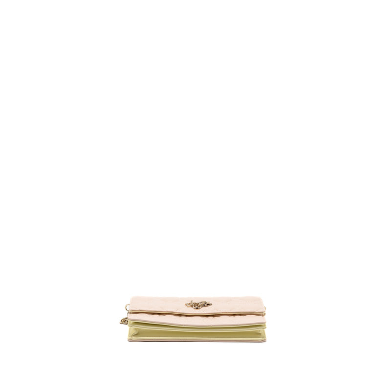 Dior My Dior Mini Bag Lambskin Light Pink/Light Yellow LGHW