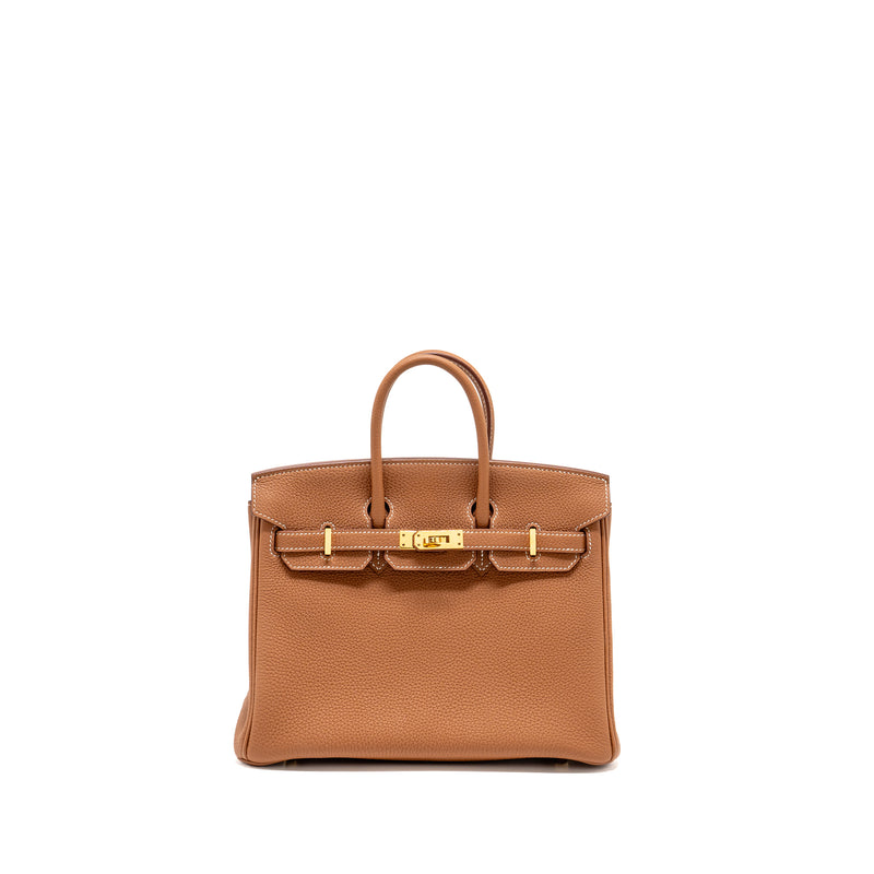 Hermes Birkin 25  Togo Gold  GHW Stamp Y