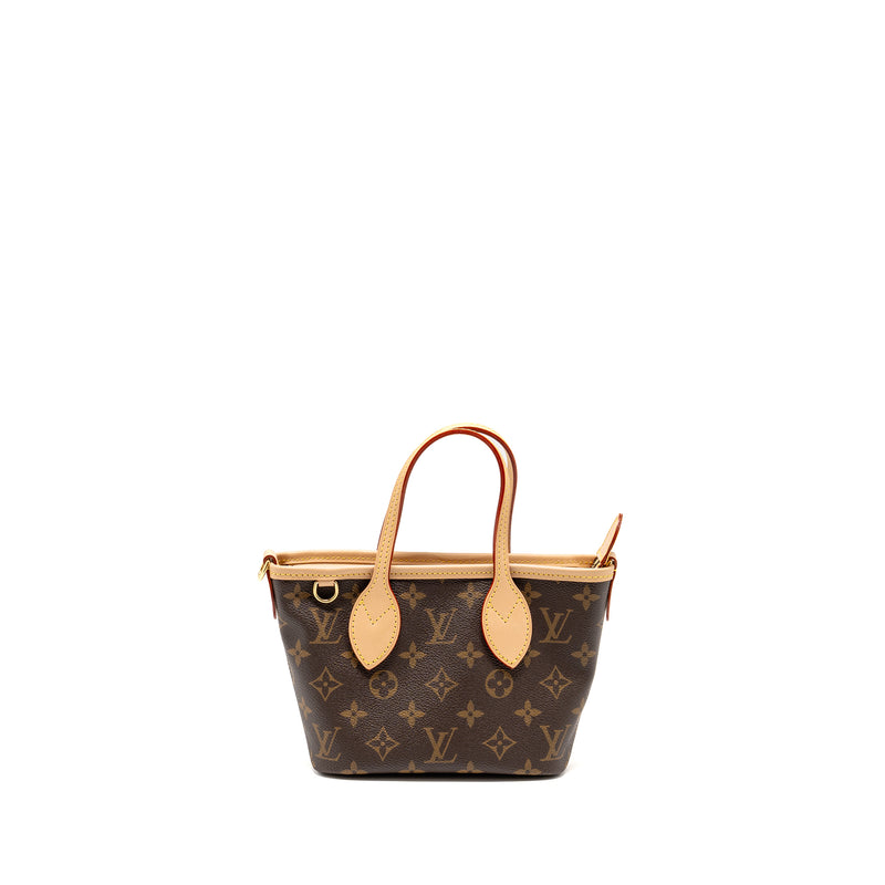 Louis Vuitton Neverfull BB Beige  Strap Monogram Canvas GHW