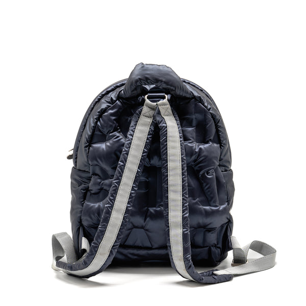 Chanel Doudone Padded Backpack Nylon Dark Grey SHW