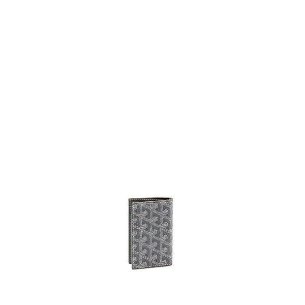 Goyard Saint-Pierre Card Wallet Goyardline Canvas Grey