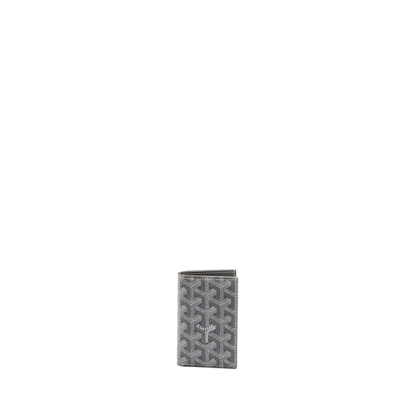 Goyard Saint-Pierre Card Wallet Goyardline Canvas Grey