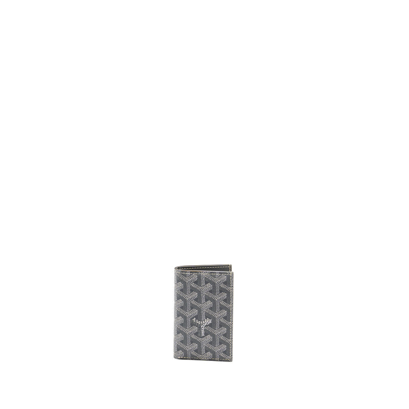 Goyard Saint-Pierre Card Wallet Goyardline Canvas Grey