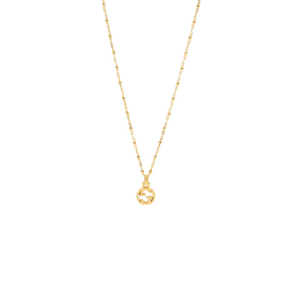 Gucci Yellow Gold Necklace With Interlocking G