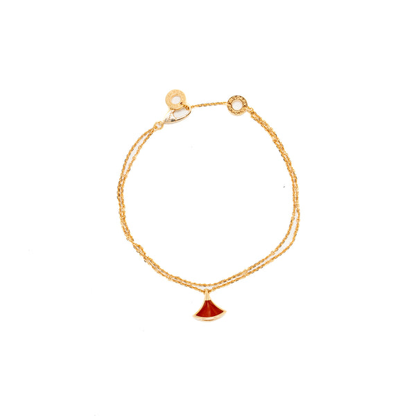 Bvlgari size S/M Divas dream bracelet 18K rose gold / carnelian