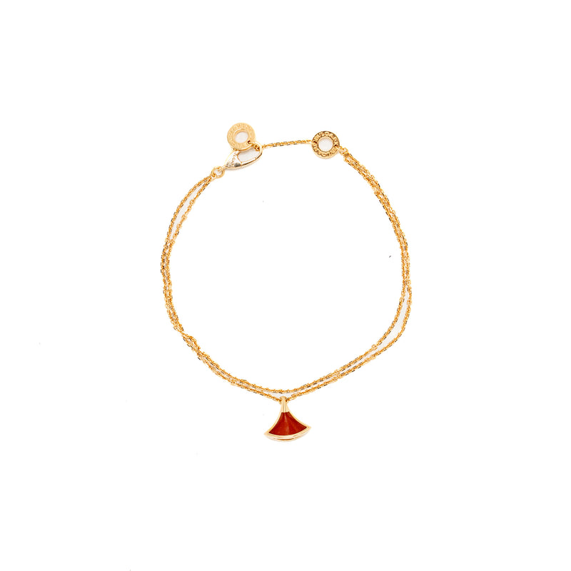 Bvlgari size S/M Divas dream bracelet 18K rose gold / carnelian