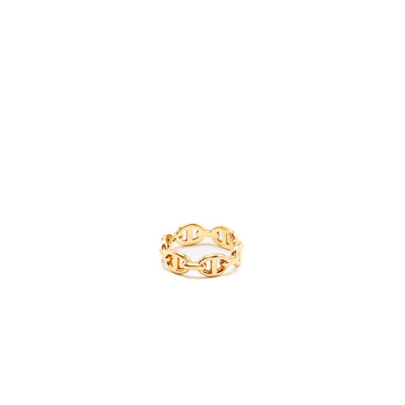Hermes Size 50 Chaine D’ancre Enchainee ring, Small Model, Rose Gold