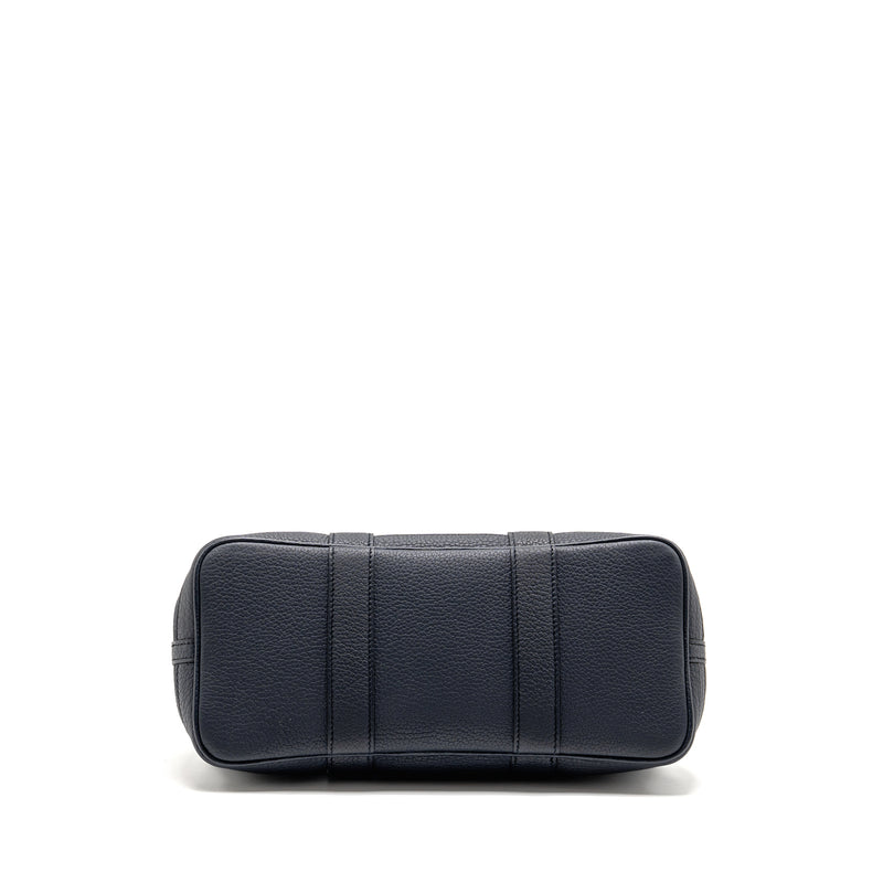 Hermes Garden Party 30 Canvas/Negonda Black/Blue Indigo SHW Stamp Z