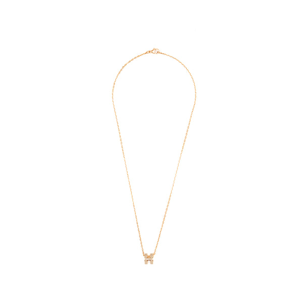 Hermes Mini Pop H Pendant Marron Glace RGHW