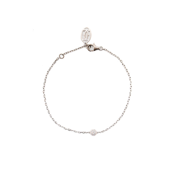 Cartier D’Amour Bracelet, Small Model White Gold with Diamond
