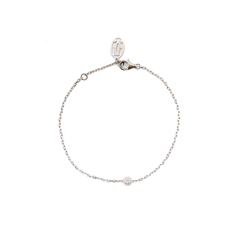 Cartier D’Amour Bracelet, Small Model White Gold with Diamond