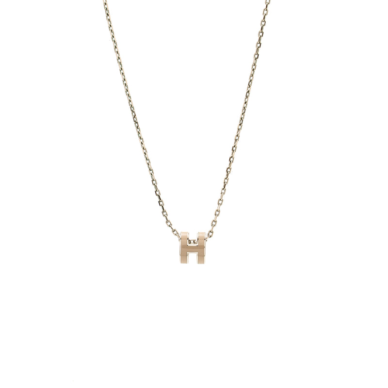 Hermes Mini Pop H Pendant Marron Glace SHW