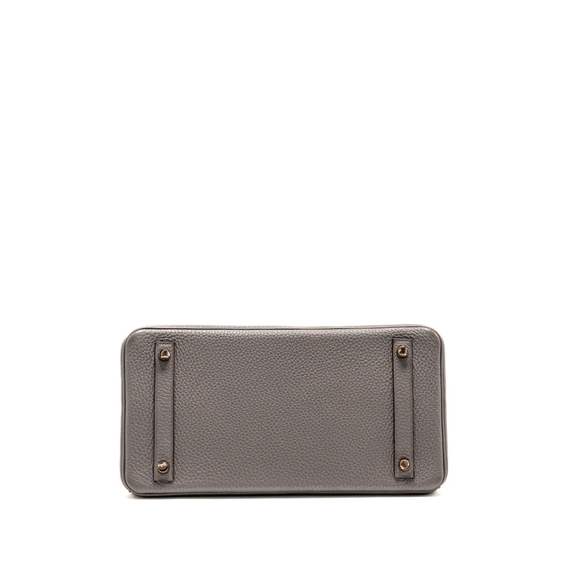 Hermes Birkin 30 Togo Gris Etain RGHW Stamp D