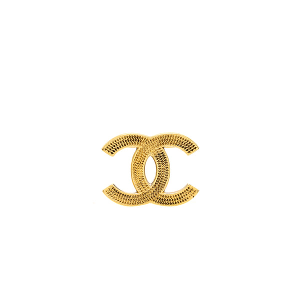 Chanel CC Brooch Gold Tone