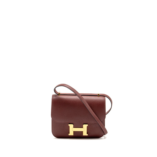 Hermes Constance Mini Epsom Rough H GHW Stamp W