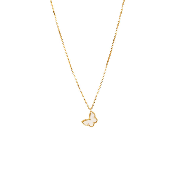 Van Cleef & Arpels Sweet Butterflies Pendant Yellow Gold/Mother-of-Pearl