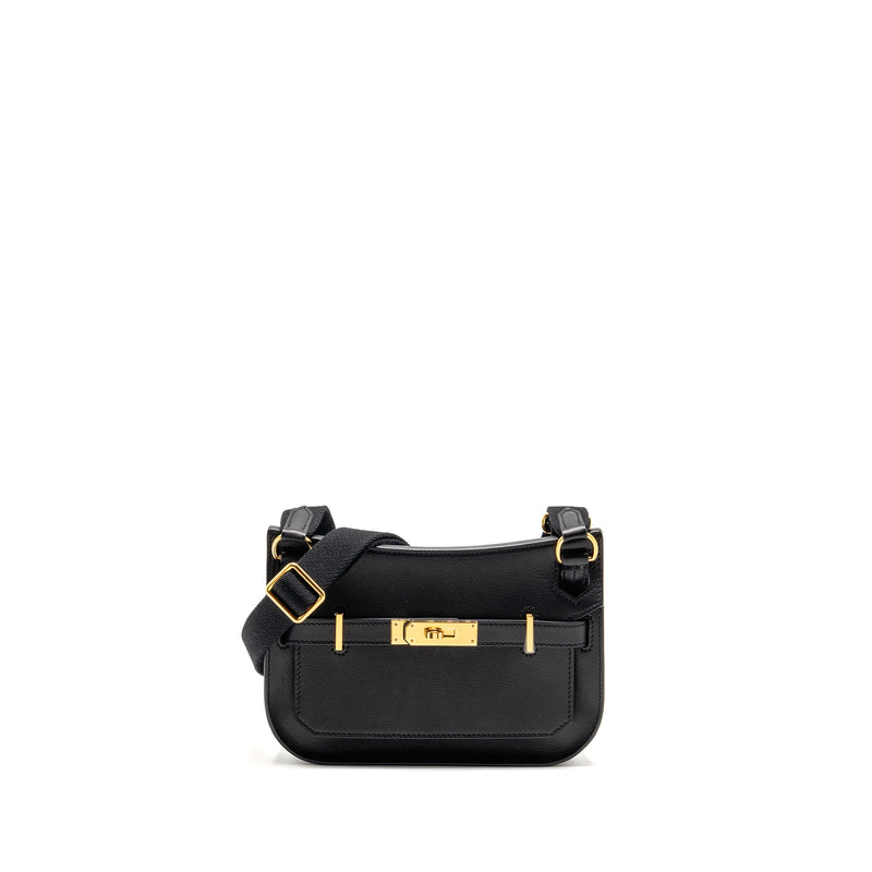 Hermes Mini Jypsiere Evergrain Black GHW Stamp B