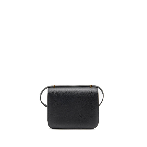 Hermes Mini Constance epsom black GHW stamp K
