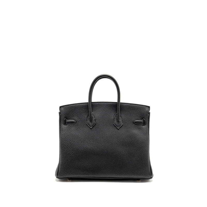 Hermes Birkin 25 Togo Black RGHW Stamp D