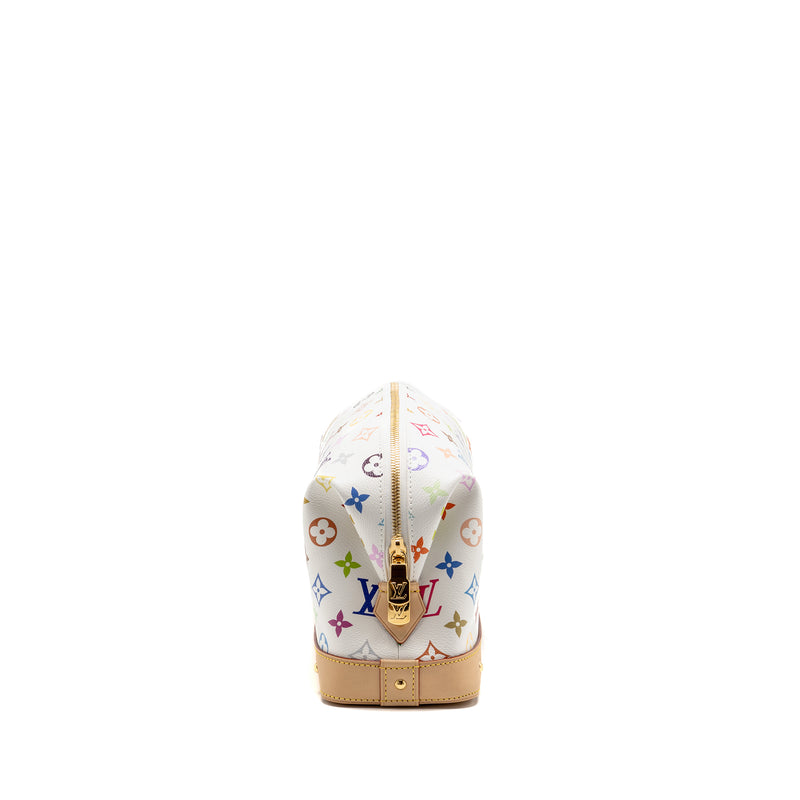 Louis Vuitton x Takashi Murakami Cosmetic Pouch Multicoloured Monogram Canvas White GHW