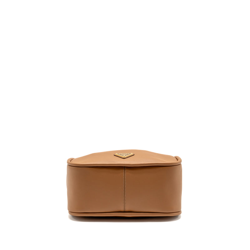 Prada Darling Handbag Calfskin Caramel GHW