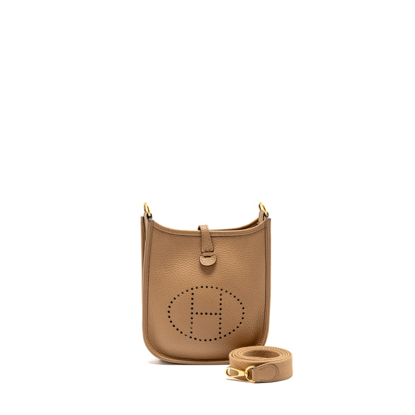 Hermes Mini Evelyne Clemence Chai GHW Stamp U