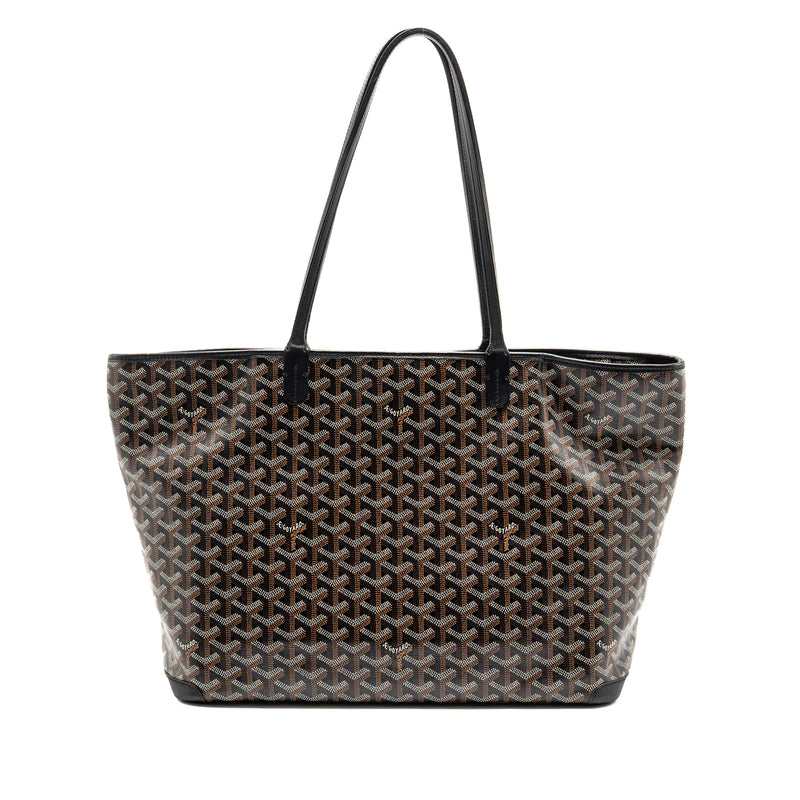 Goyard Artois Bag PM Goyardine Canvas/Chevroches Calfskin Black SHW