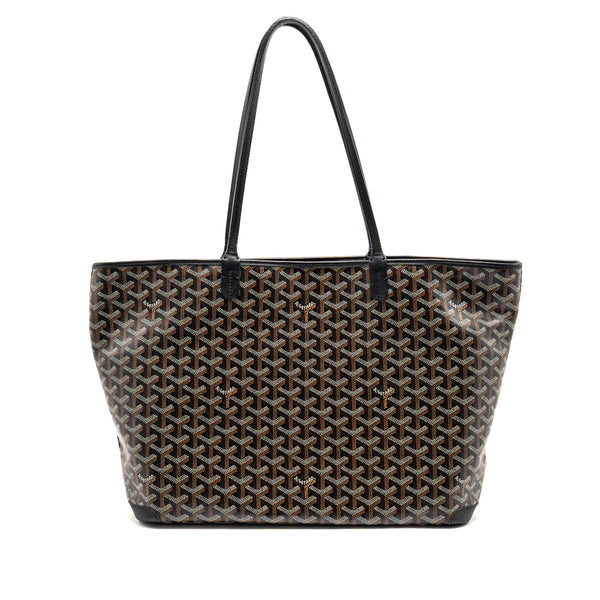 Goyard Artois Bag PM Goyardine Canvas/Chevroches Calfskin Black SHW