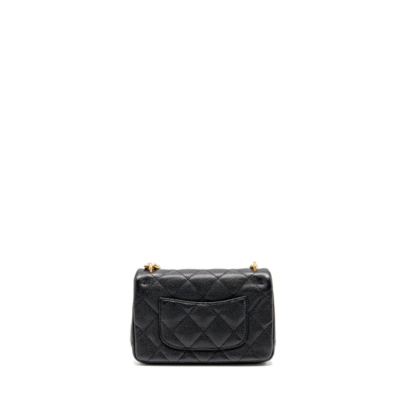 Chanel Coco Love Flap Bag Adjustable Chain Caviar Black GHW (Microchip)