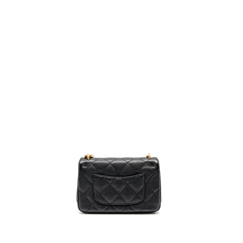 Chanel Coco Love Flap Bag Adjustable Chain Caviar Black GHW (Microchip)