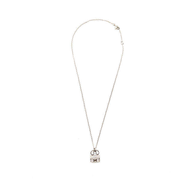 Hermes Constance pendant white gold with diamonds