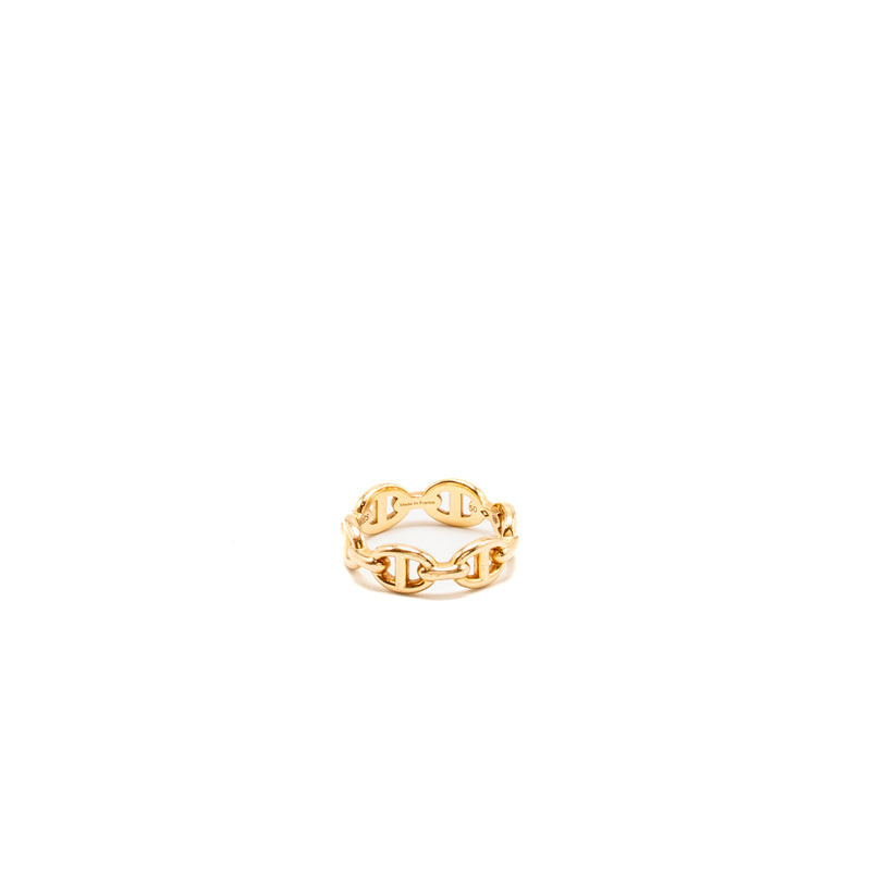 Hermes Size 50 Chaine D’ancre Enchainee ring, Small Model, Rose Gold