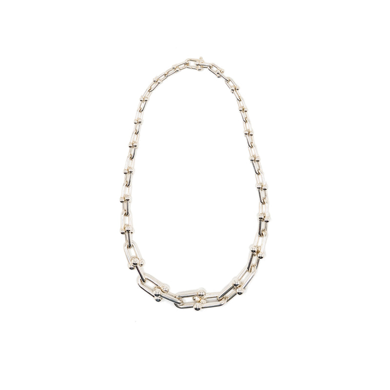 Tiffany Hardware Graduated Link Necklace Sterling Silver