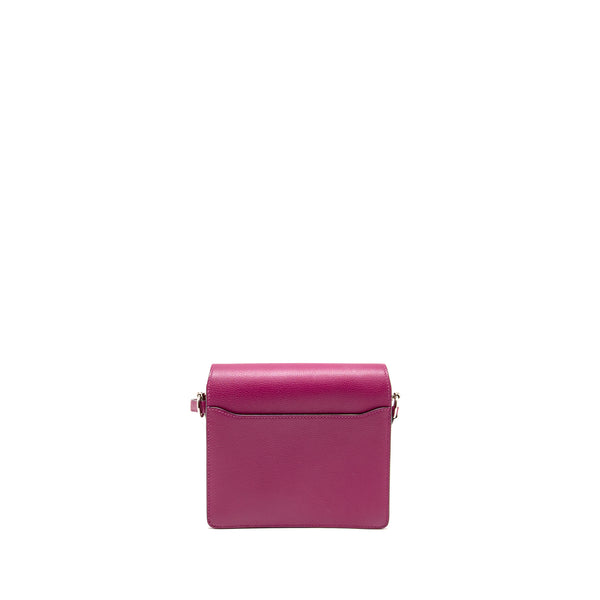 Hermes Mini Roulis Evercolor Rose Purple SHW Stamp A
