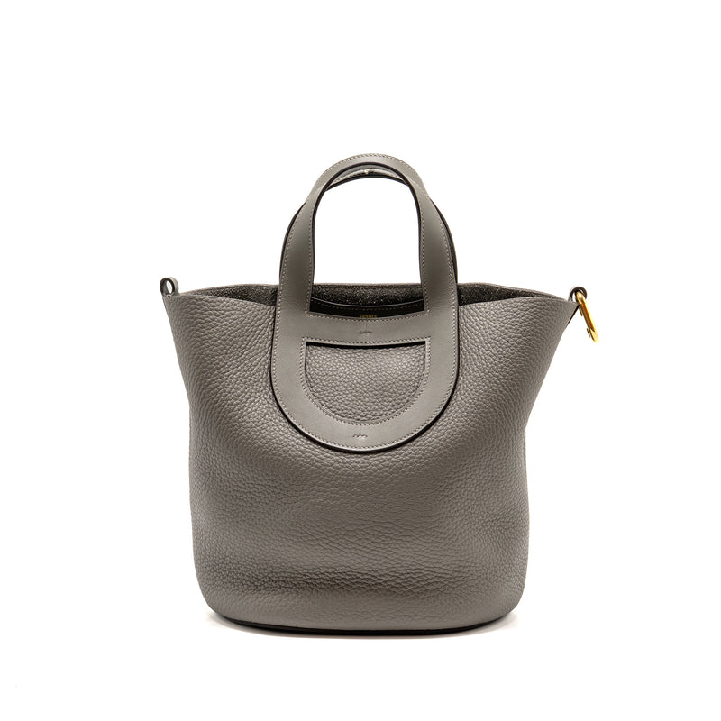 Hermes in-the-loop 23 Clemence Gris Meyer GHW Stamp U