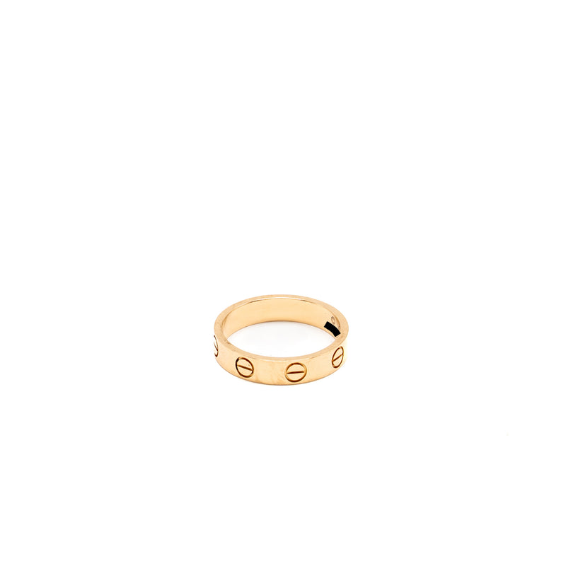 Cartier Size 47 Love Ring Small Model Rose Gold