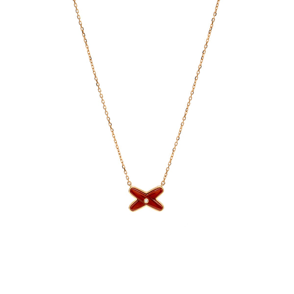 Chaumet Jeux De liens pendant rose gold, carnelian