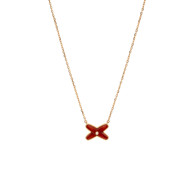 Chaumet Jeux De liens pendant rose gold, carnelian
