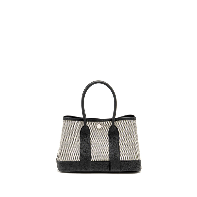 Hermes Garden Party 23 Canvas/Negonda Ecru-Black/Black SHW Stamp K