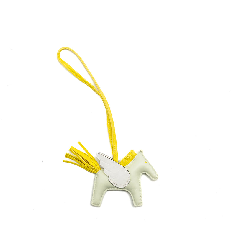Hermes Rodeo Pegase PM Bag Charm Vert Fizz/Lime/New White Stamp B