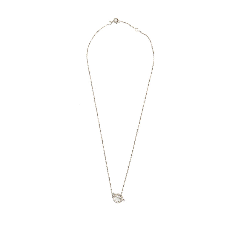 Hermes finesse pendant white gold with Diamonds