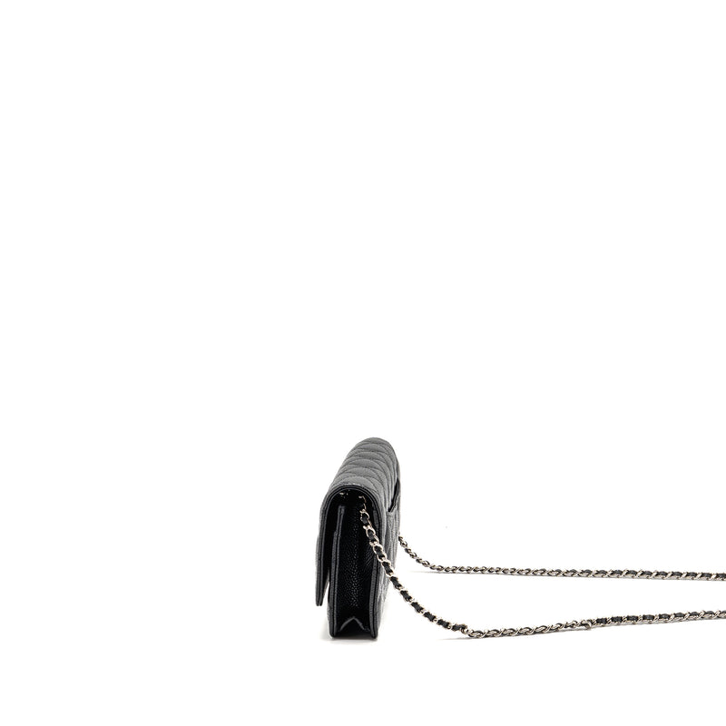 Chanel Classic Wallet on Chain Caviar Black SHW
