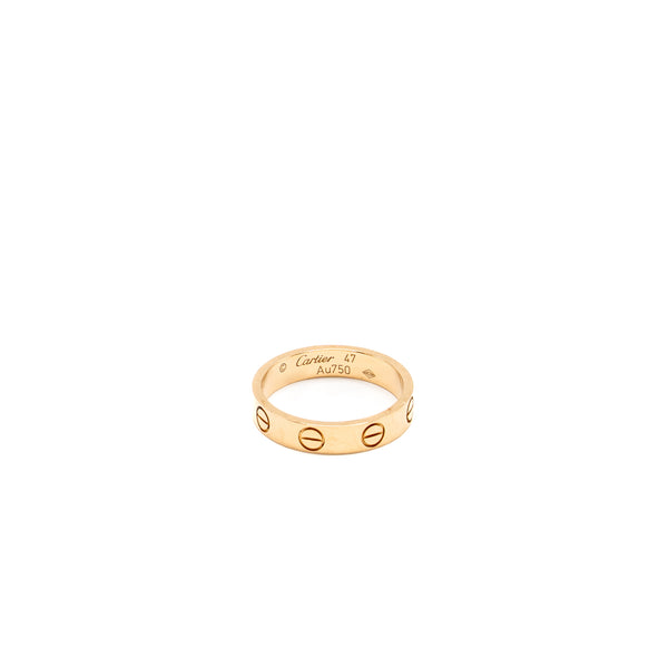 Cartier Size 47 Love Ring Small Model Rose Gold