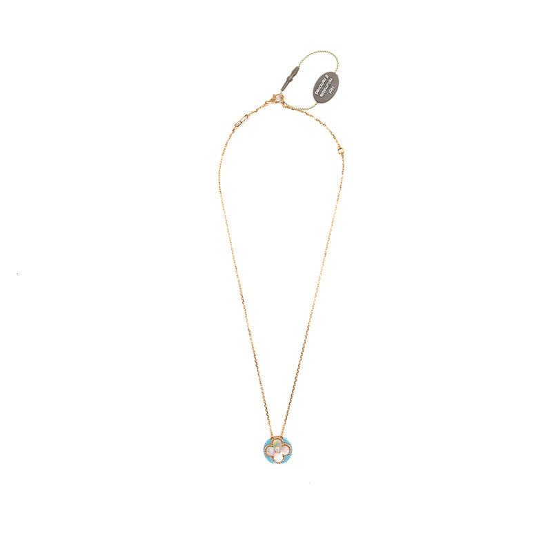 Van Cleef & Arpels 2025 Holiday  Pendant Pink Mother of Pearl Rose Gold with Diamond