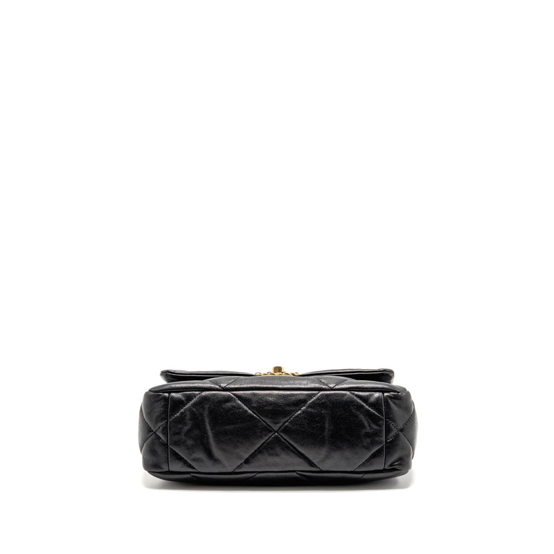 Chanel Small 19 Bag Shiny Lambskin Black Multicolour Hardware
