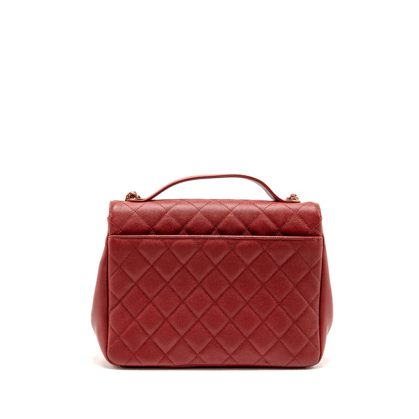 Chanel Large Business Affinity Caviar Red LGHW